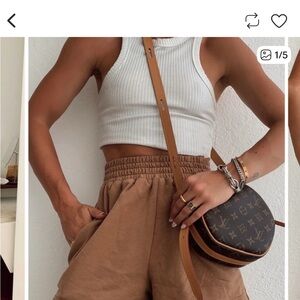 12th Tribe Oakley Mocha Sweat Shorts Size S/M